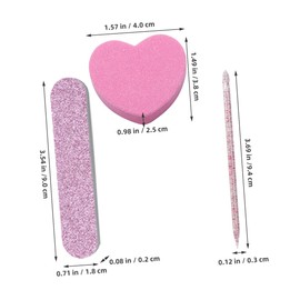 Healeved 20sets Nail Tool Manicure and Pedicure Kit Nail Files Buffers and Polishing Strips for Care and Design Easy to Carry for Home Travel