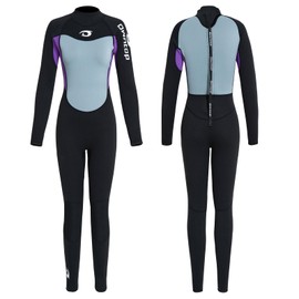 Owntop 2.5mm Neoprene Thermal Wetsuit for Men & Women | UV50+ Sun Protection | Ultra-Stretchy Warm | Adult Wet Suit | Diving Surfing | Purple M