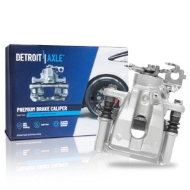 Detroit Axle - Rear Left Brake Caliper for Toyota 2009-2011 2014-2019 Corolla 2009-2014 Matrix Pontiac Vibe Driver Side Disc Brake Caliper with Bracket Replacement