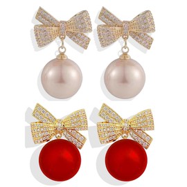 Christmas Earrings Set for Women Snowflake Christmas Tree Santa Candy Cane Snowman Penguin Stud Earrings 2024 Christmas Gifts Stocking Stuffers