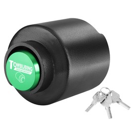 TOWBUBING Trailer Coupler Lock, Fits 2 5/16-Inch Couplers, Secures Safety Chains, Upgrade Coating, Ice-Free Bottom Design, for RV, Trailer, Boat, Pickup, 360° Tamper-Proof, Heavy Duty Anti-Theft