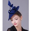 HIMESPORT Wool Felt Fascinators Hats for Women with Feather Pillbox
