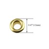 Hahiyo Grommets Eyelets 6mm Inside Diameter Carbon Steel Strong Shiny