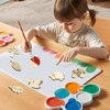 100 PCS Wooden Craft Shapes,Autumn Wooden Mushrooms, Tree Embellishment
