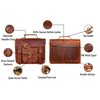 Jaald Leather Messenger Bag Laptop Case Office Briefcase Gift For