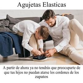 4 Pares de Agujetas Elásticos de goma con Sistema de Cierre Rápido,Cordones de Tenis Reflectantes sin Cordones,Longitud Ajustable, Unisex，Apto para Adultos,Niños,Zapatos de Cuero,Calzado Deportivo