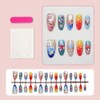 Handmade Press on Nails Medium Almond Fake Nails with 5D