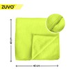 Zuvo Microfibre Cloth For Car(12-Pack)- Ultra Soft, Scratch Free, Highly