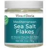 Viva Doria Mediterranean Sea Salt Flakes, 2 oz glass jar