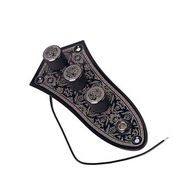 Alnicov Vintage Wired Loaded Control Plate Harness Switch Knobs Smooth surface Control Plate for Jazz Bass Replacement Parts