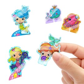 Shrinky Dinks Minis Mermaids, Kids Art and Craft Activity Set, Kids Toys for Ages 5 Up by Just Play