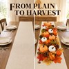 50Pcs Thanksgiving Artificial Pumpkins Set with Leaves Acorns and Pine