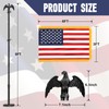 Indoor Flag Pole and Stand (8FT-2Pack)