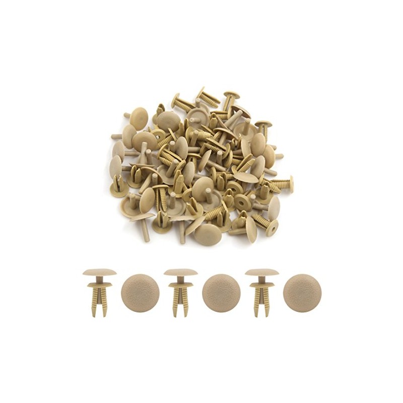 uxcell 40 Pcs 8mm Beige Truck Car Auto Bumper Fender