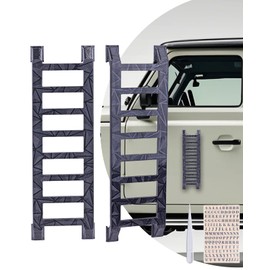 2 Pcs Widdle Wadder Ladders & 1 Pcs Alphabet Stickers for DIY, Magnetic Little Ladder Suitable for Car,Refrigerators or Mount to Multiple Surfaces(Triangle Texture)