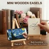 2pcs Mini Easel Stand, 15cm Small Wooden Tabletop Easels for