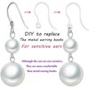 Comfort Safety Non-Allergenic Plastic Earring Hooks, Ear Wire Anti Allergy