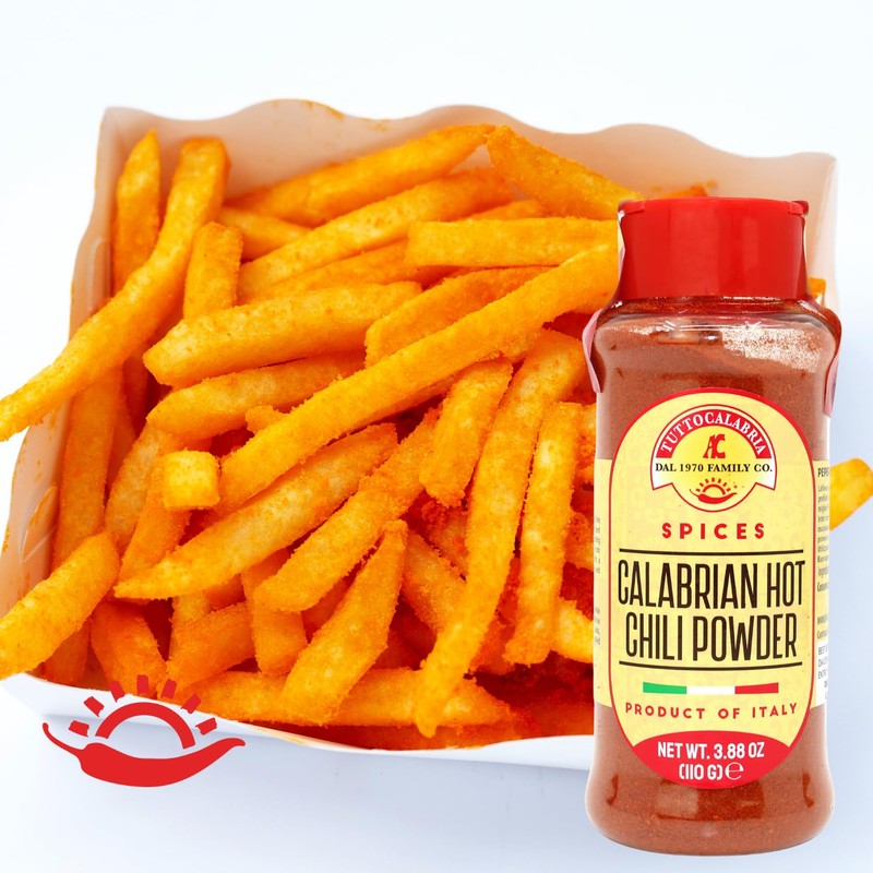 TUTTOCALABRIA Calabrian Hot Chili Powder, Hot Shaker, 3.88 oz (110