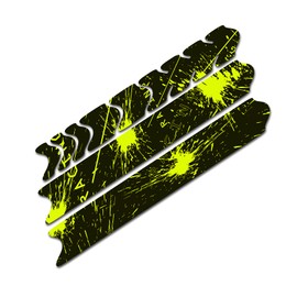 AlphaShield Bicycle Frame Protector Chain Stays Protection Film Sticker Frame Protection Carbon MTB BMX Paint Protection Film K099 (03 Racing Neon Yellow)