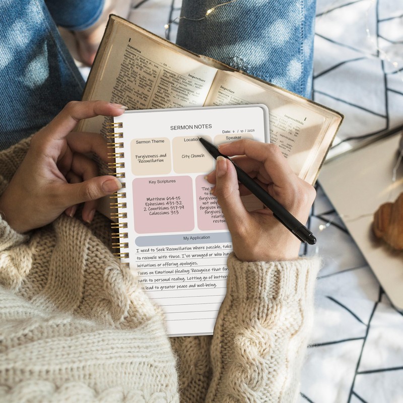 Bible Study Journal - Church Notes Journal - Soap Bible