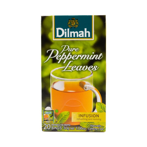 Dilmah Pure Peppermint Leaves Infusion - Caja con 20 piezas