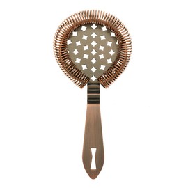 Barfly Classic Hawthorne Spring Bar Strainer, O/S, Antique Copper, M37037ACP, Stainless Steel