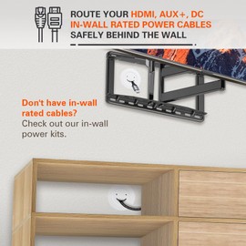 Julaiwy Wire Hiders for TV on Wall, Behind Wall TV Wire Kit for Wall Mount TV, in Wall Cable Management Kit for TV, TV Cord Hider Kit in-Wall for Wall Mounted TV - White