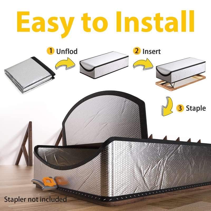 LEMOONE Attic Door Insulation Cover 25"x54"x11", Energy Saving Tent Attic