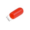 TOP-VIGOR 100Pcs 5mm ID Round Rubber End Caps, Flexible Screw