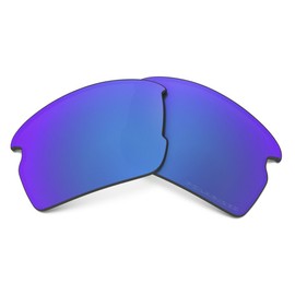 Oakley Flak 2.0 Rectangular Replacement Sunglass Lenses, Sapphire Iridium Polarized, 59 mm