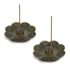 2 PCS Incense Stick Holders, Copper Incense Burner Holder with 11 Holes