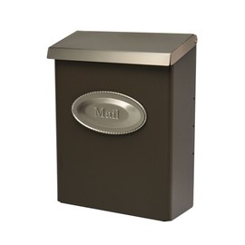 Architectural Mailboxes Designer Galvanized Steel Wall-Mount Mailbox, DVKPBZ0AM, Venetian Bronze, Medium