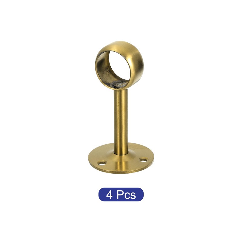 sourcing map 4 Pcs 0.98 Inch Curtain Rod Holder, Ceiling