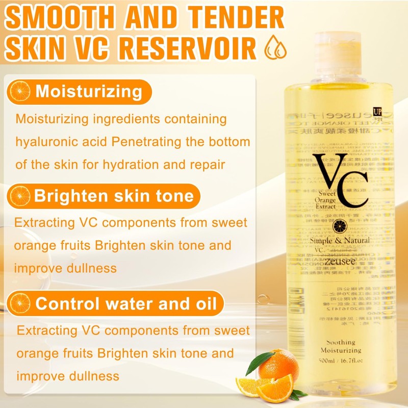 VC Toner Refreshing Hydrating Rejuvenating Wet Compress Moisturizing Water Lotion