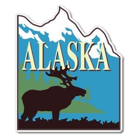 AK Wall Art Alaska Wilderness Nature Vinyl Sticker - Car Window Bumper Laptop - Select Size