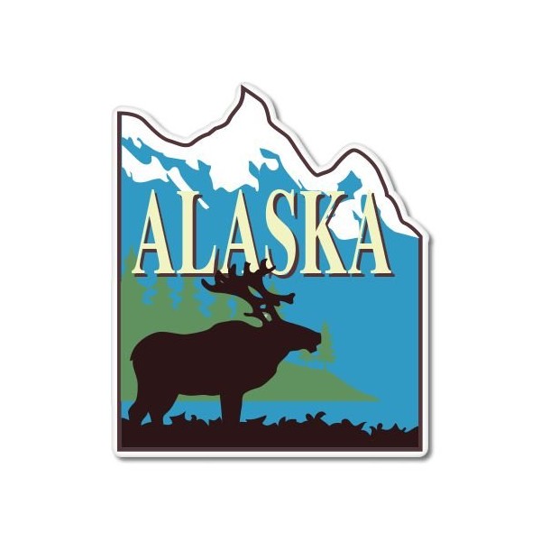 AK Wall Art Alaska Wilderness Nature Vinyl Sticker - Car