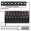 Boat Marine Car Rocker Led Panel Switch with Breakers 8