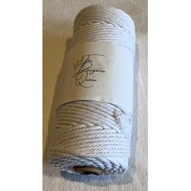 Dungaree Queen 3mm x 100m Macrame Cord, Dream Catchers, Wall Hanging. 100% cotton, soft, strong and durable. The cord is available in a variety of colours. (Natural)
