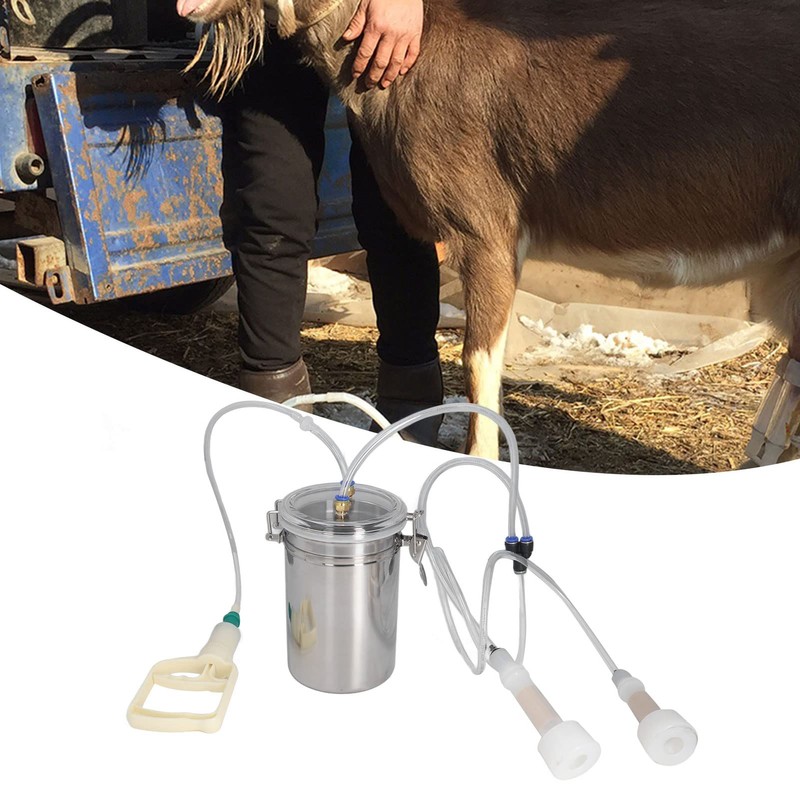 Goat Milking Machine, 2000 ml Manual Milking Machine, Portable Manual