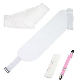 Kyoetsu Women's Dressing Set, Yukata, Kimono Accessories, 4-Piece Set (Mesh Summer Front Plate, Dressing Belt, Waist Strap, Mesh Magic Belt), white