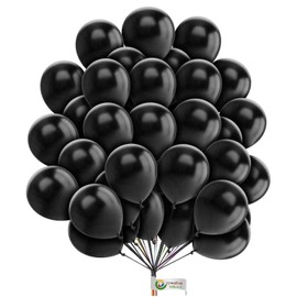 10 inch Balloons Black Latex Balloons Party Balloons For Birthday Wedding Baby Shower Party Decoration Supplies 50 Pieces