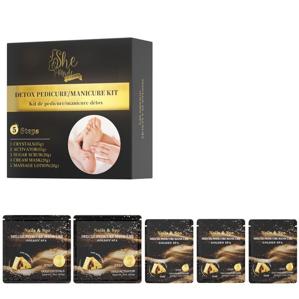 SHE MADE XCLUSIVE Detox Pedicure/Manicure Kit 5 Step Detox Pedicure