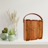 FTWDesign Wooden Watch with Faux Leather Strap and 22 cm