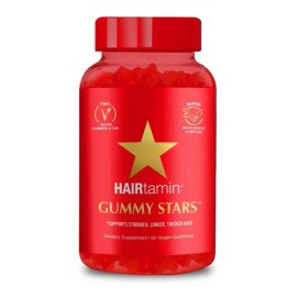 Soporte Cabello Hairtamin Gummy Stars 60 Gomitas Veg Sfs Ht2 Sabor Sin sabor
