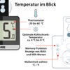 ADE Digitales Kühlschrankthermometer | Thermometer für Gefrierschrank und Kühlschrank magnetisch
