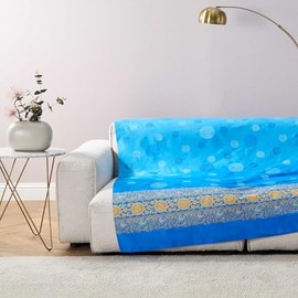 Bassetti Pallavicino 9330038 9330038 9332298 Foulard 100% Cotton Perla G1 180 x 270 cm Azure Blue C1