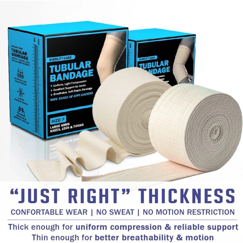 EVERLIT Elasticated Tubular Support Bandage | Size E | 3.5"