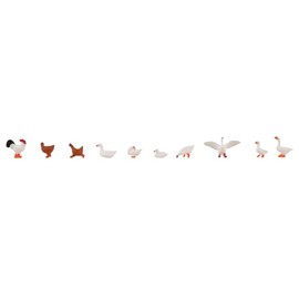 Faller FA151909 Chickens, Ducks and Geese, Multi-Colour