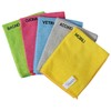 Set of 5 cloths made from 100% microfibre with USO