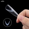 NMKL38 24pcs French Nail Line Stickers Reusable Silicone Pad Dual